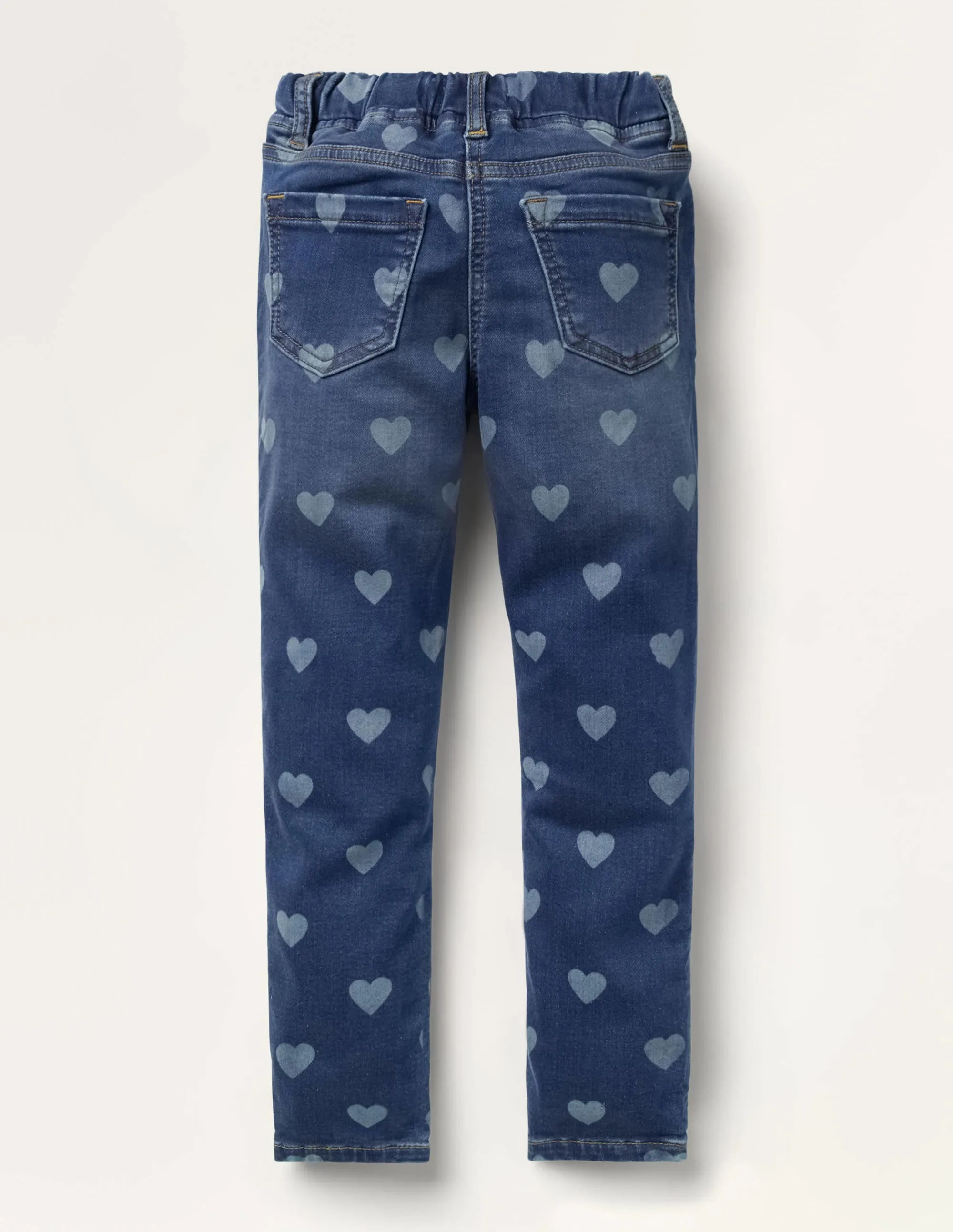 Adventure-flex Denim Leggings-Mid Vintage Heart