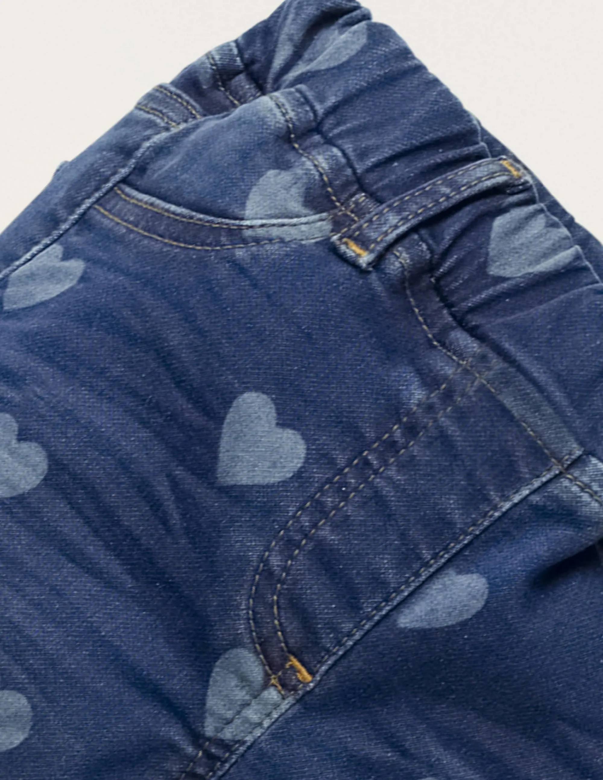 Adventure-flex Denim Leggings-Mid Vintage Heart