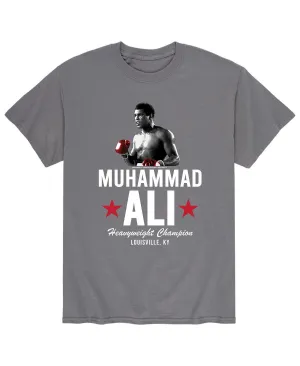 AIRWAVES Men's Muhammad Ali Heavyweight Champion T-Shirt, Gray