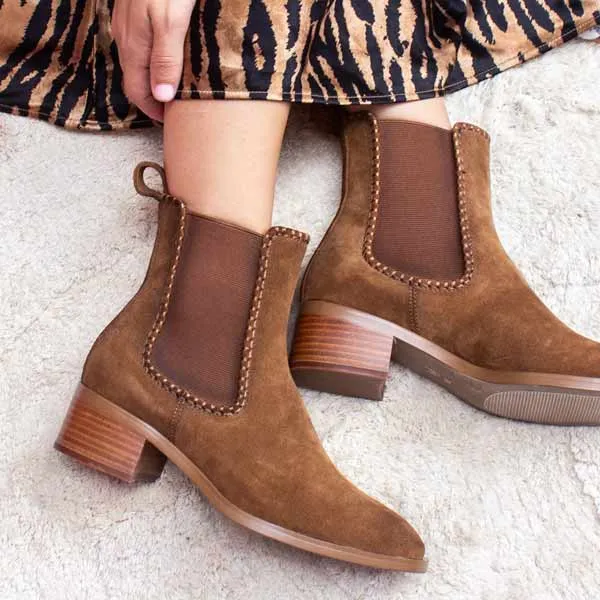 Bambi Brown | Suede Chelsea boot