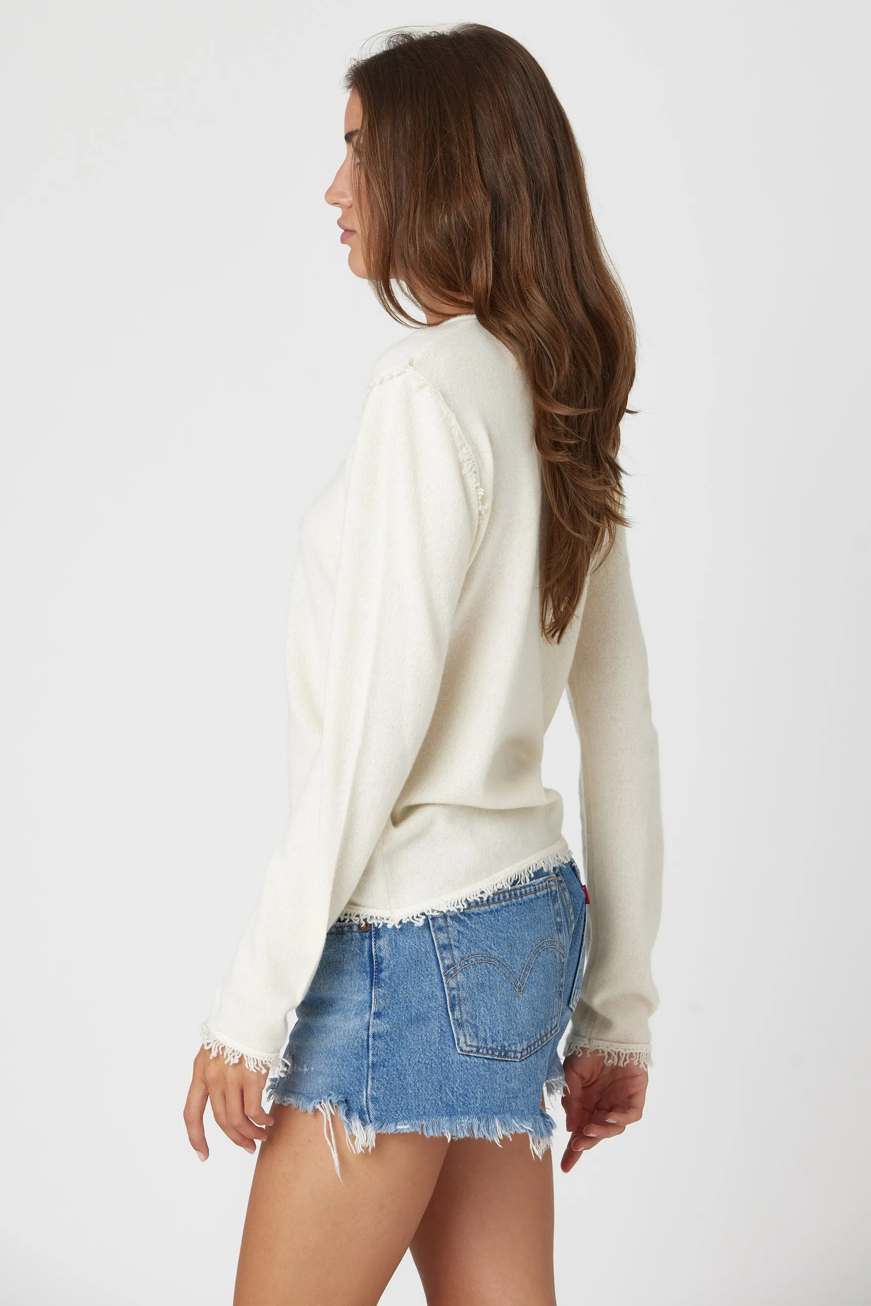 COCO Classic Tuxedo Sweater - White