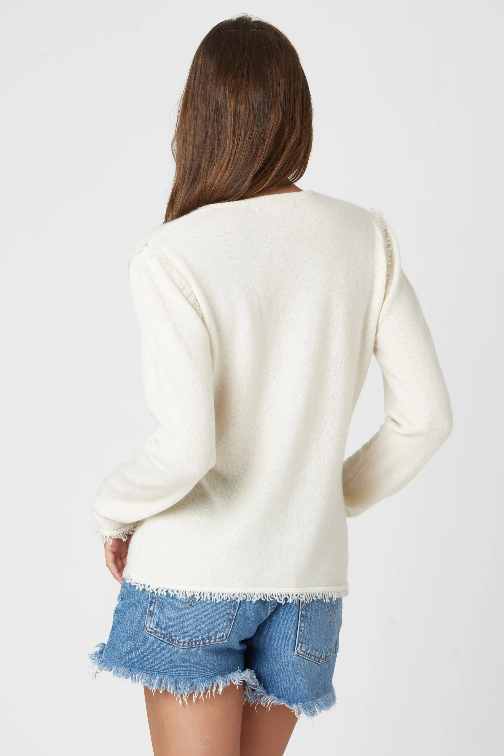 COCO Classic Tuxedo Sweater - White