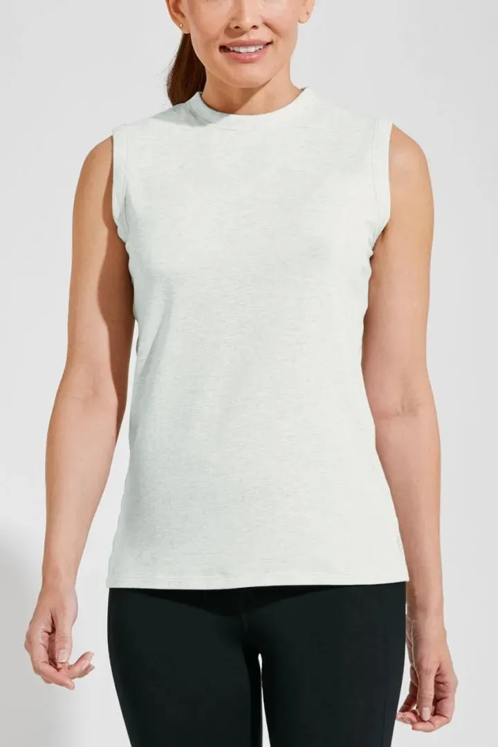 Coolibar | Lumaleo High Neck Tank Top | Grey