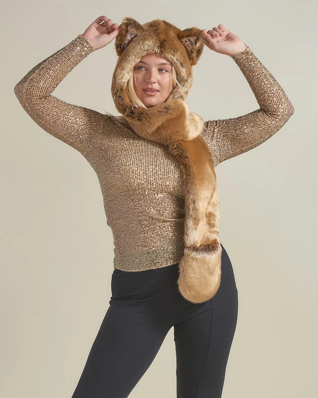 Coyote Dia De Los Muertos Luxe Collector Edition Faux Fur Hood | Women's