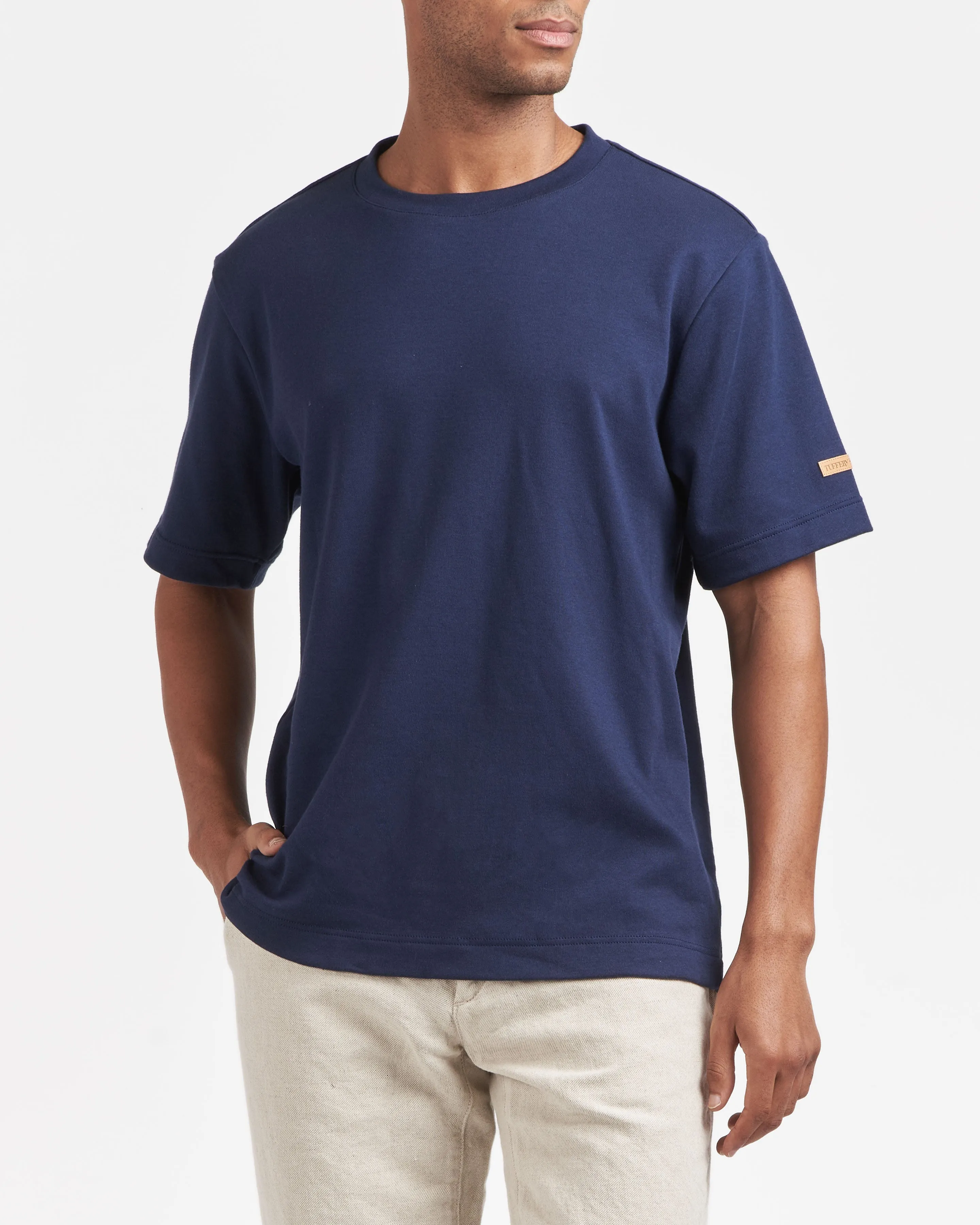 Deux T-shirts Homme Marine/Écru - Coffret Cadeau