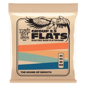 Ernie Ball 2805EB Flatwound Group 2.5 Electric Bass Strings 45-105
