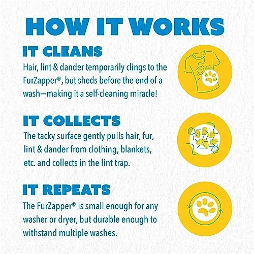 FurZapper Pet Hair Remover, 2 Count (Pack of 1)