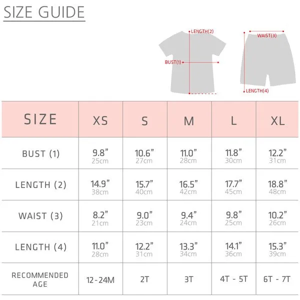 Giffy Pink Short Sleeve Tee & Shorts Set