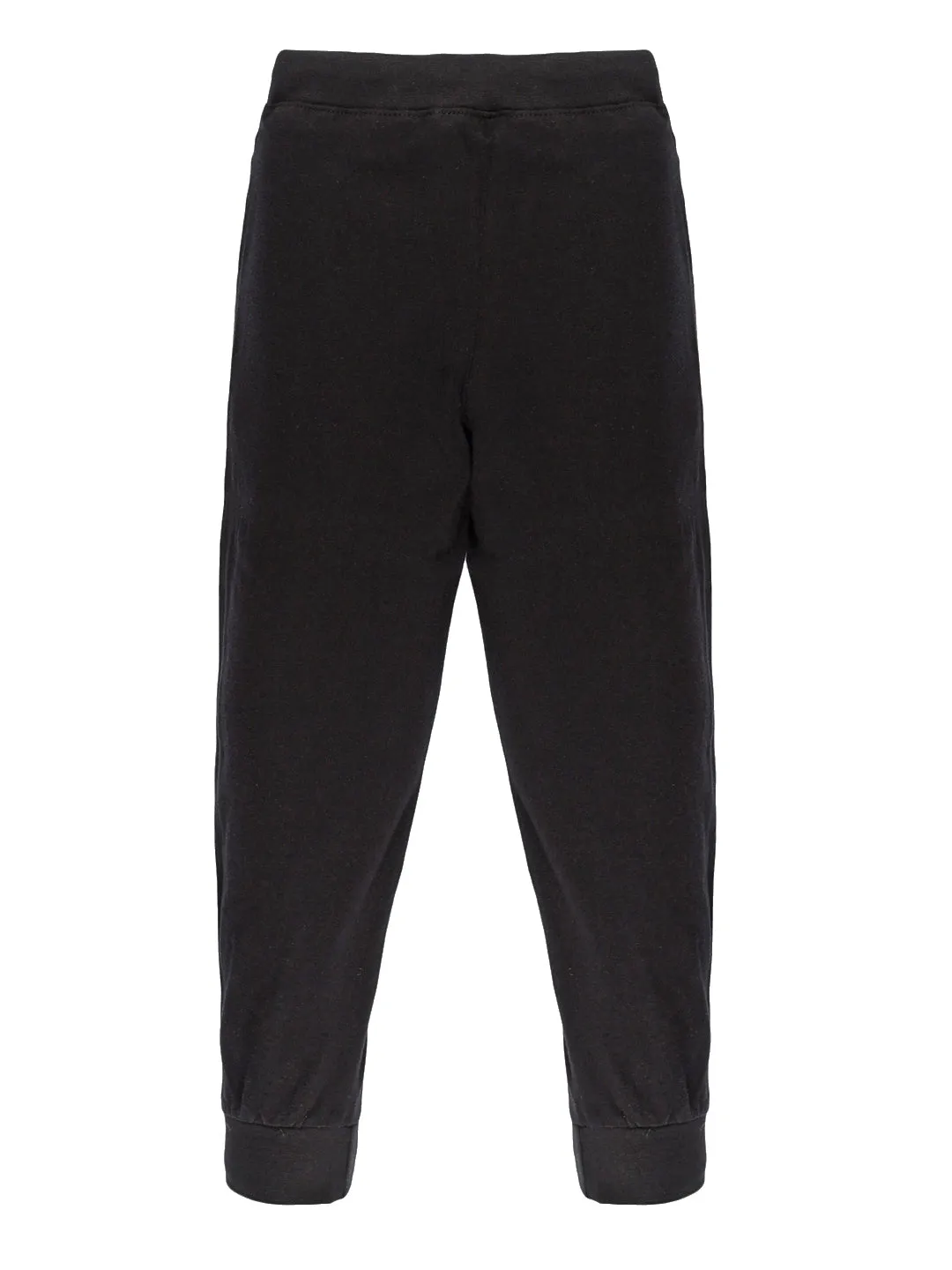 Girl's Printed Full Sleeve Tee & Solid Track Pant Set