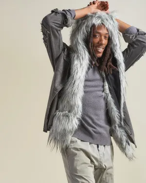 Glitter Moon Wolf Collector Edition Faux Fur Hood | Men's