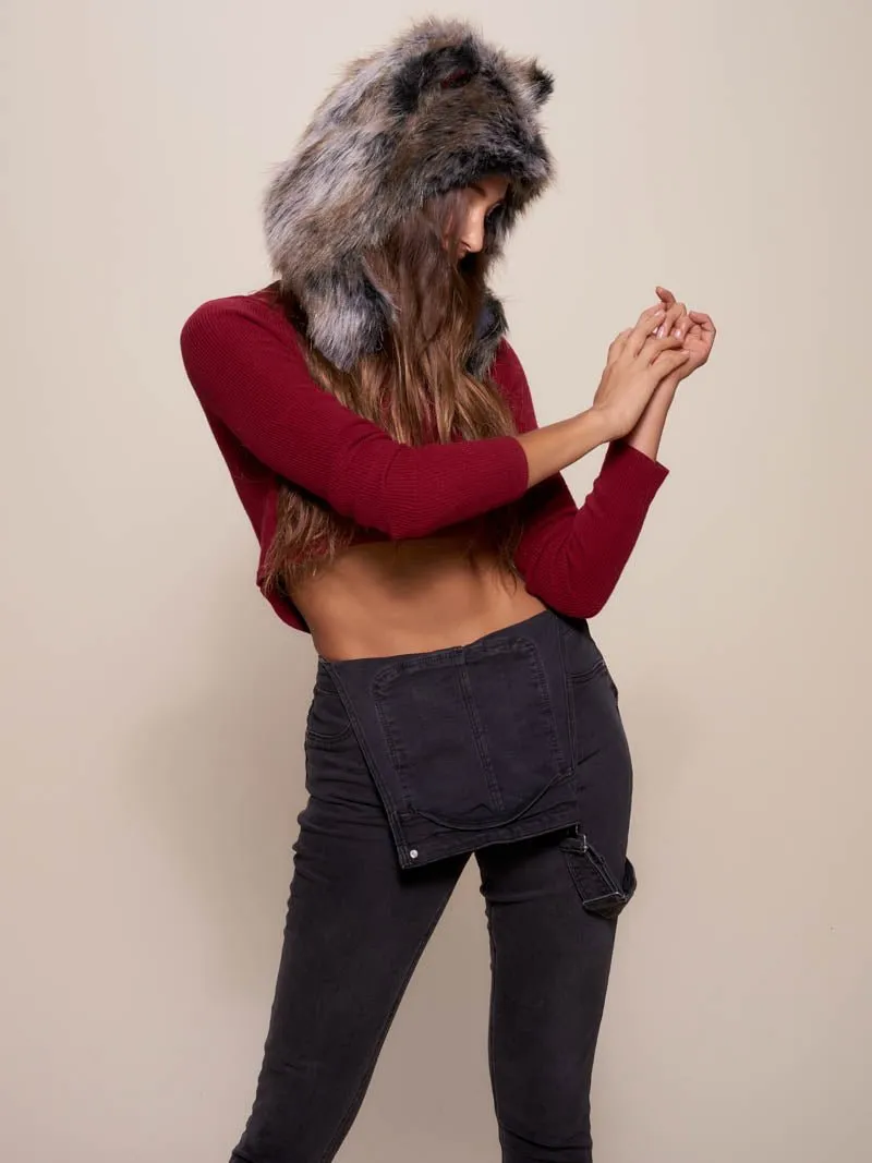 Grey Wolf SpiritHood Half Hood