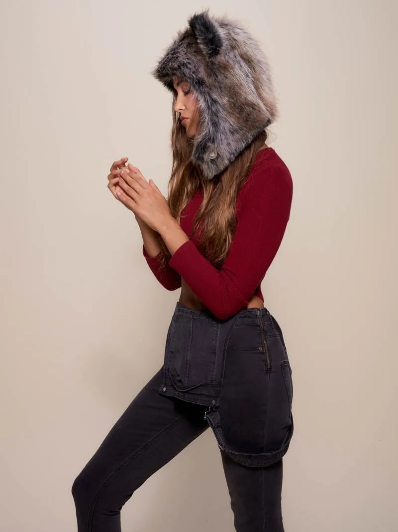 Grey Wolf SpiritHood Half Hood