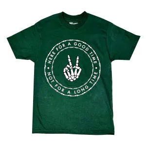Here For Good Times - Green Pack of 6 Units  1S, 2M, 2L, 1XL