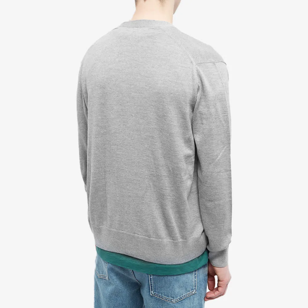 Maison Kitsuné Tricolor Fox Patch Classic Cardigan Jumper