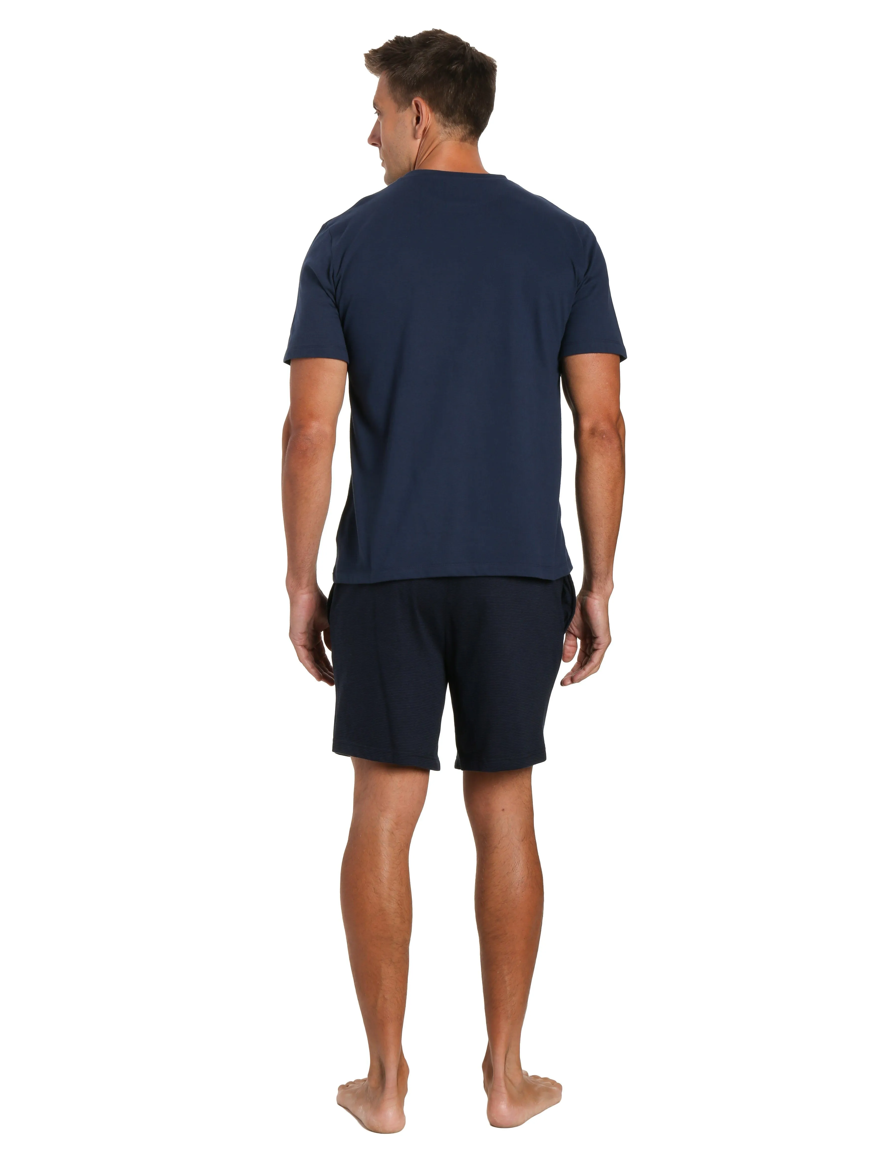 Mens Knit Short Lounge Set