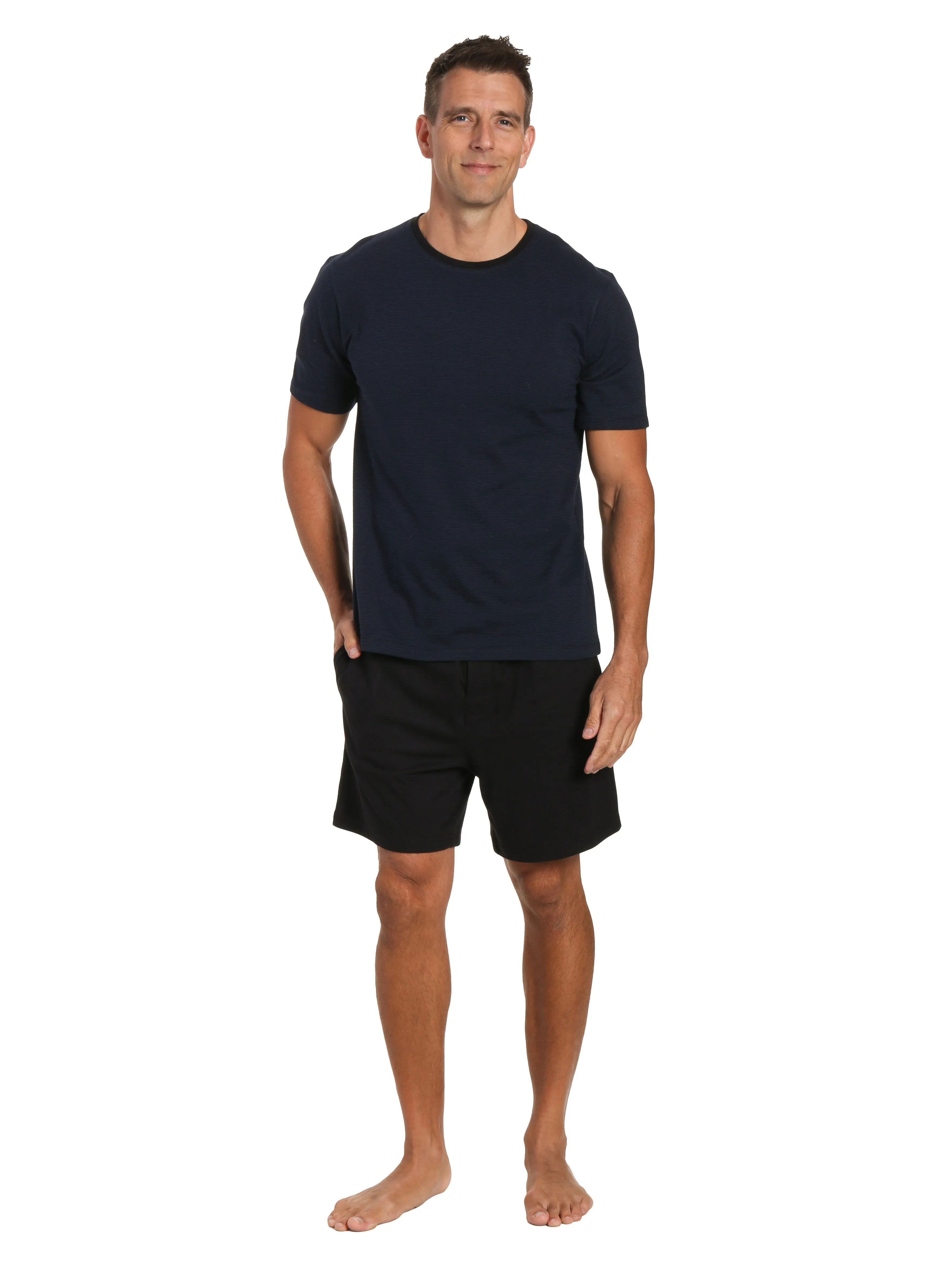 Mens Knit Short Lounge Set