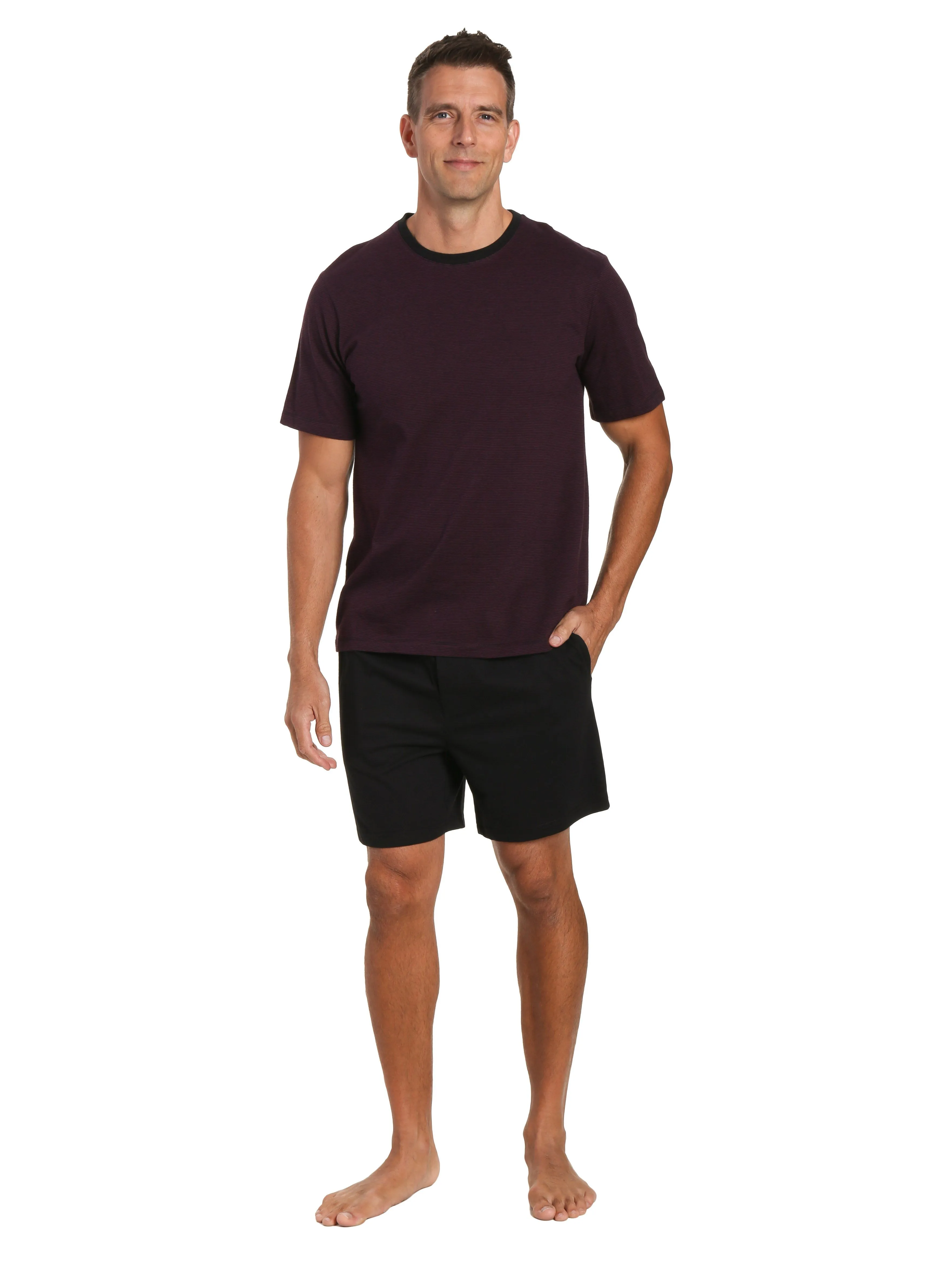 Mens Knit Short Lounge Set