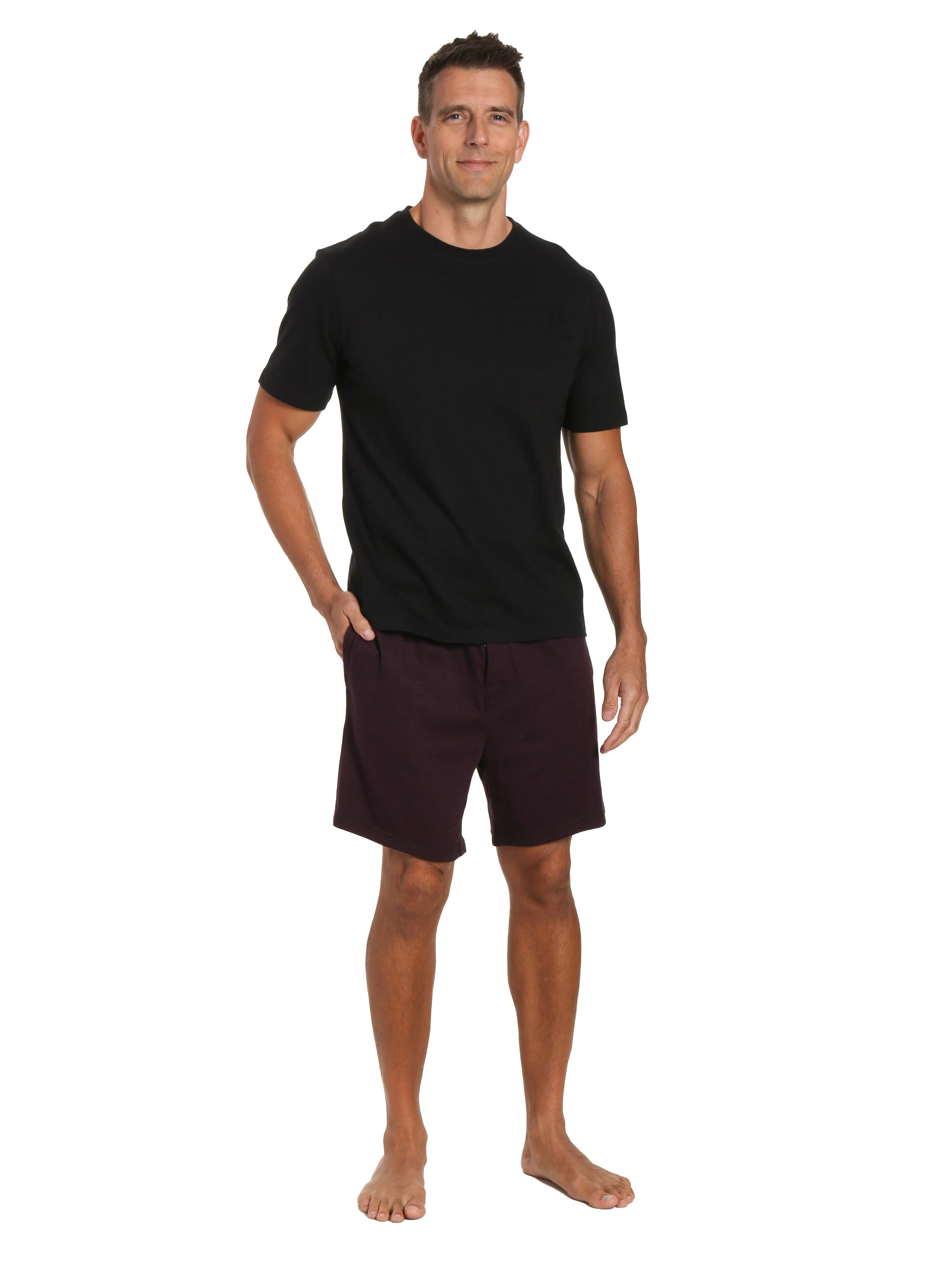 Mens Knit Short Lounge Set