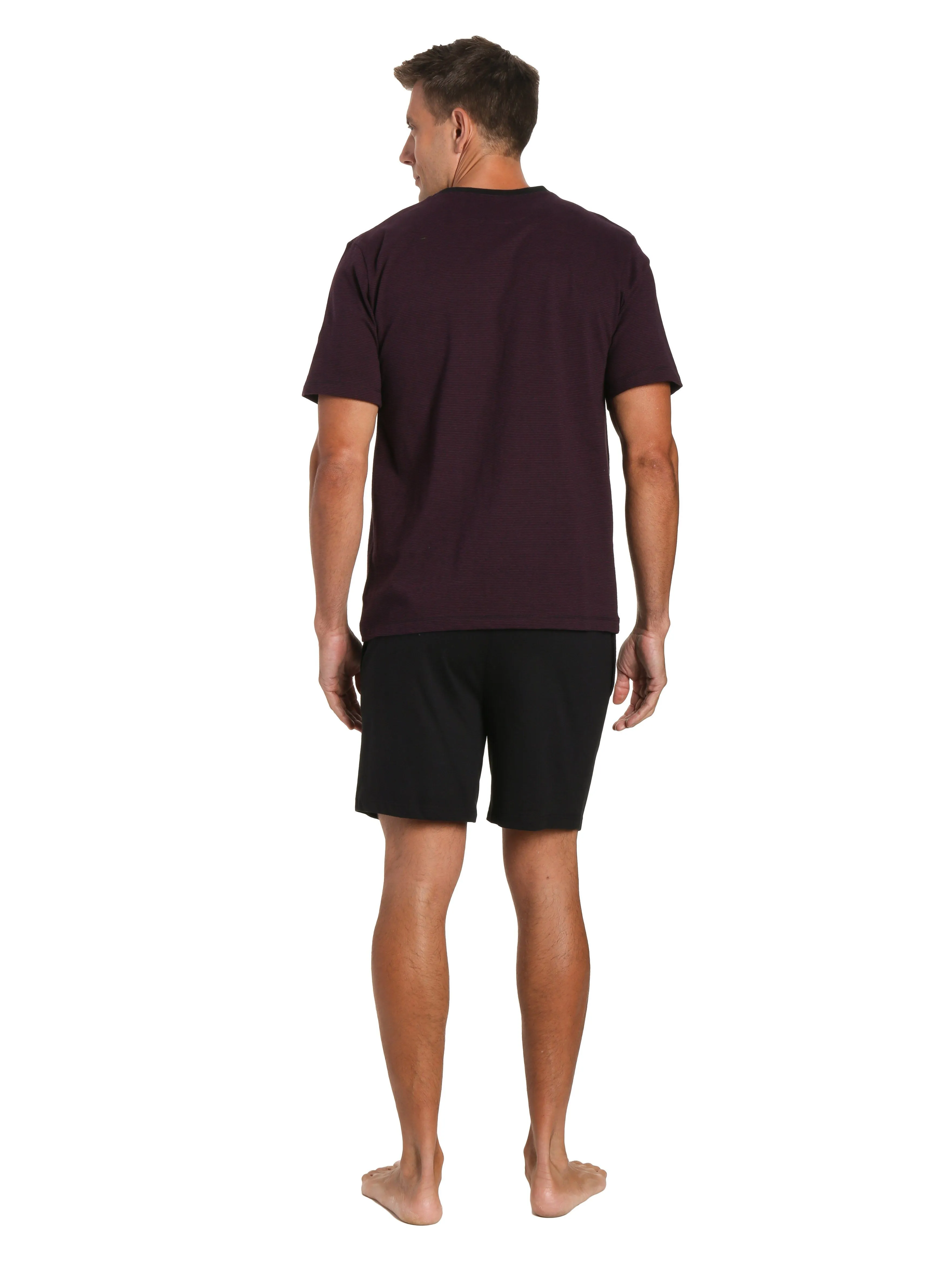 Mens Knit Short Lounge Set