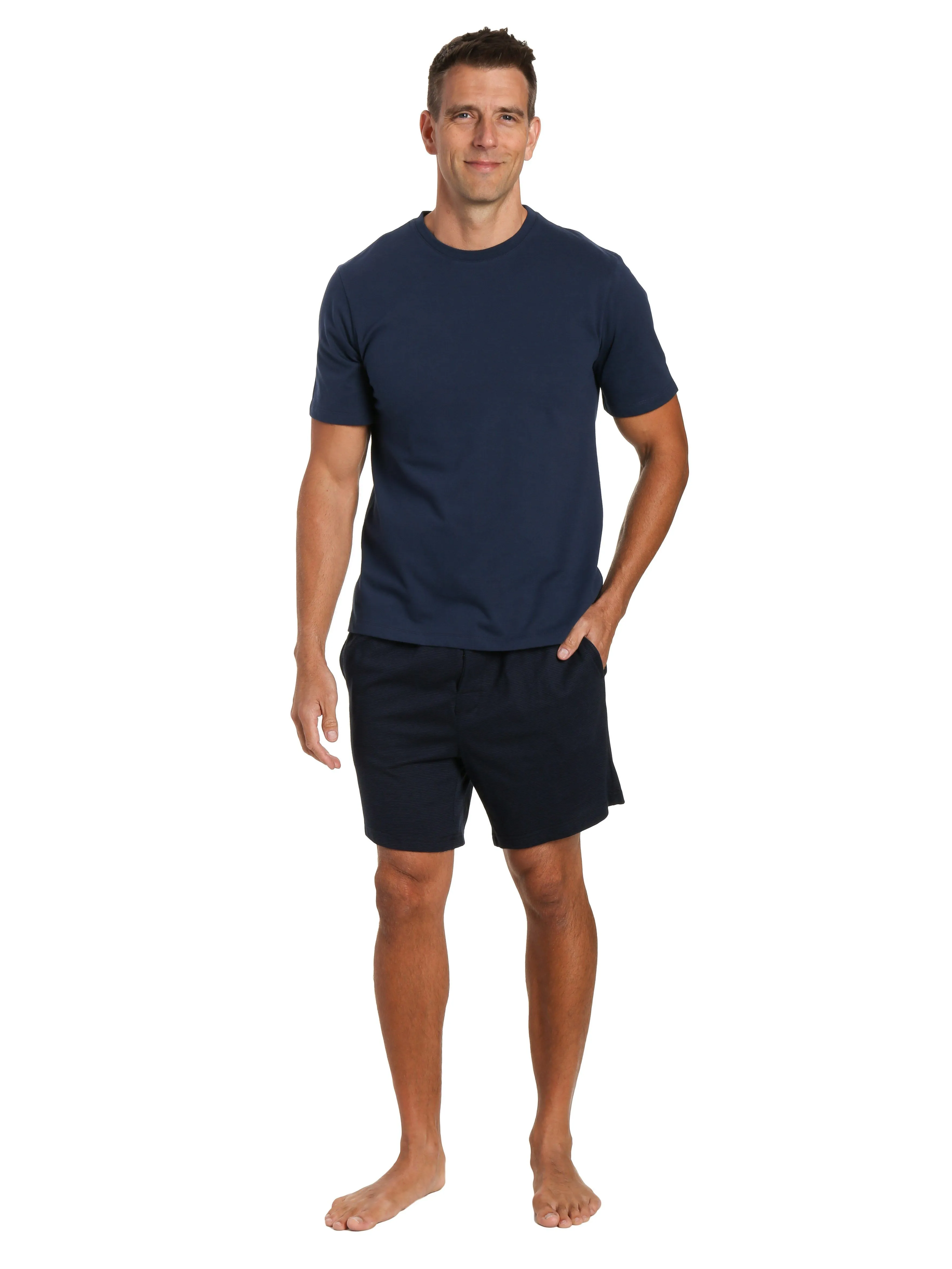 Mens Knit Short Lounge Set