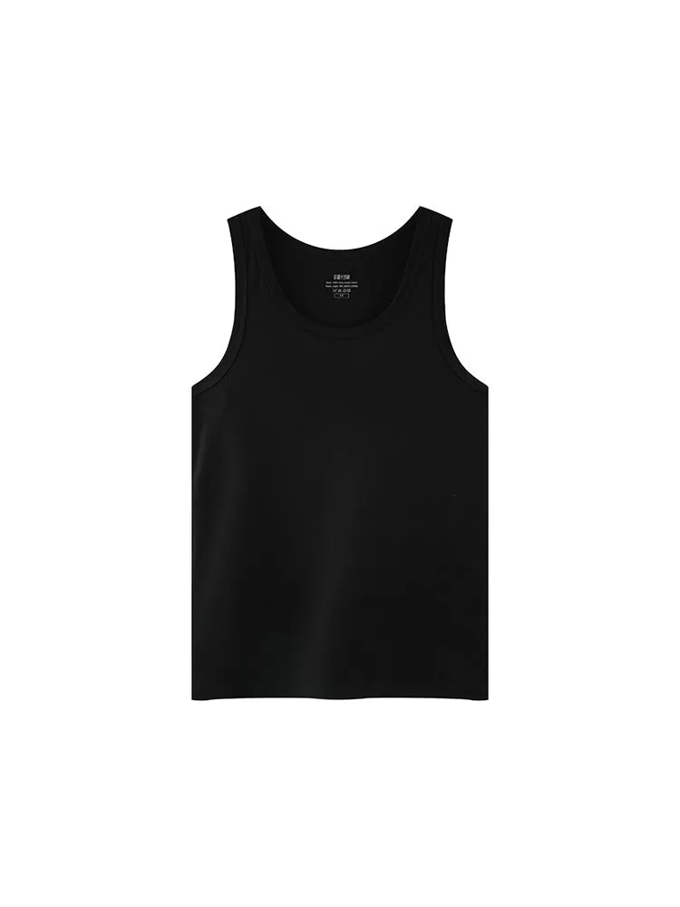Men'S Silk Bottoming Tank Vests