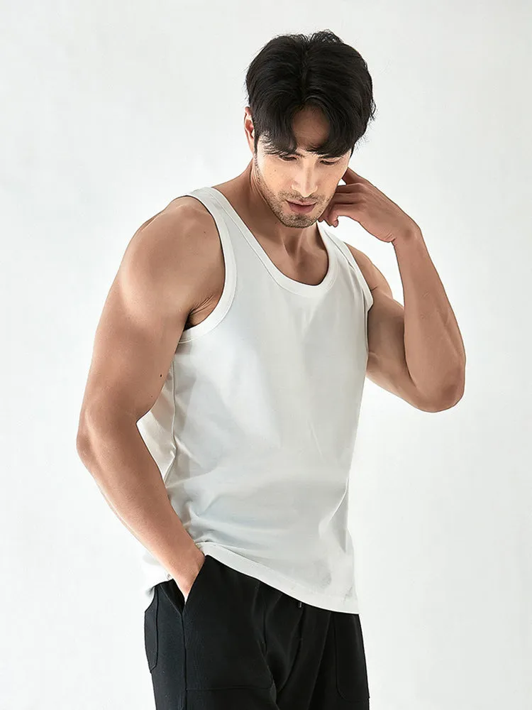 Men'S Silk Bottoming Tank Vests