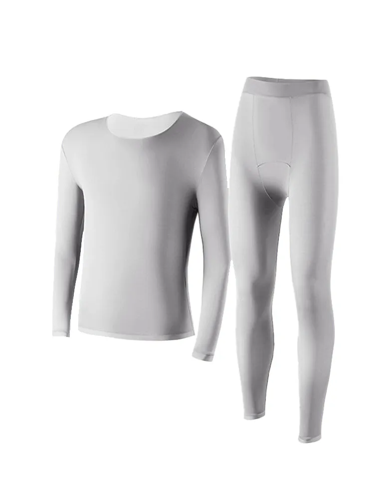 Men's Skin-Friendly Ultra-Thin High-Elastic Anti-Static Thermal Base Layer Tops & Bottoms