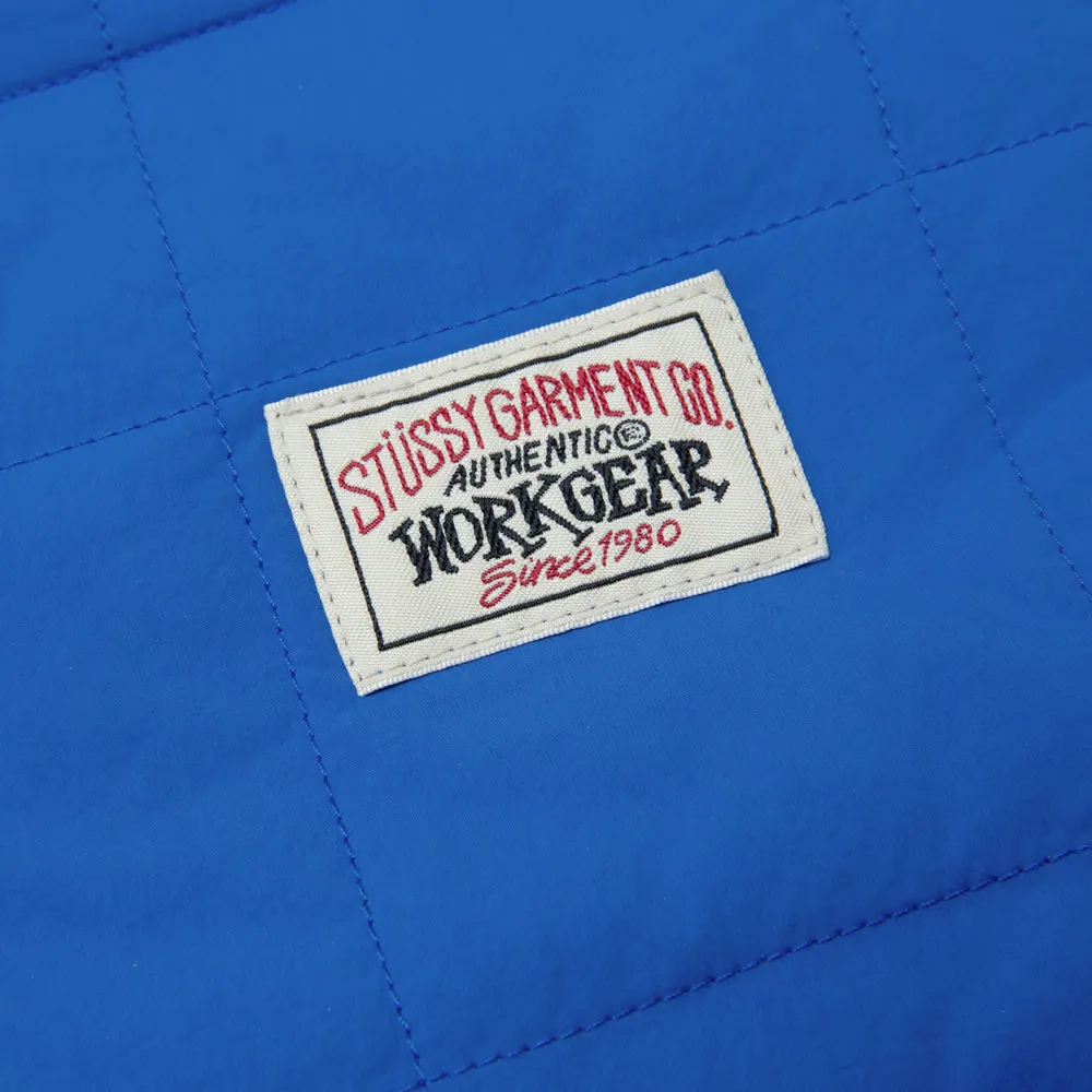 STÜSSY QUILTED FATIGUE SHIRT // BLUE