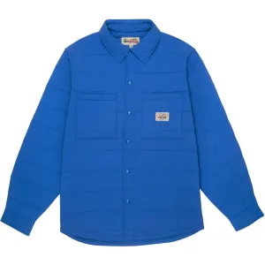STÜSSY QUILTED FATIGUE SHIRT // BLUE