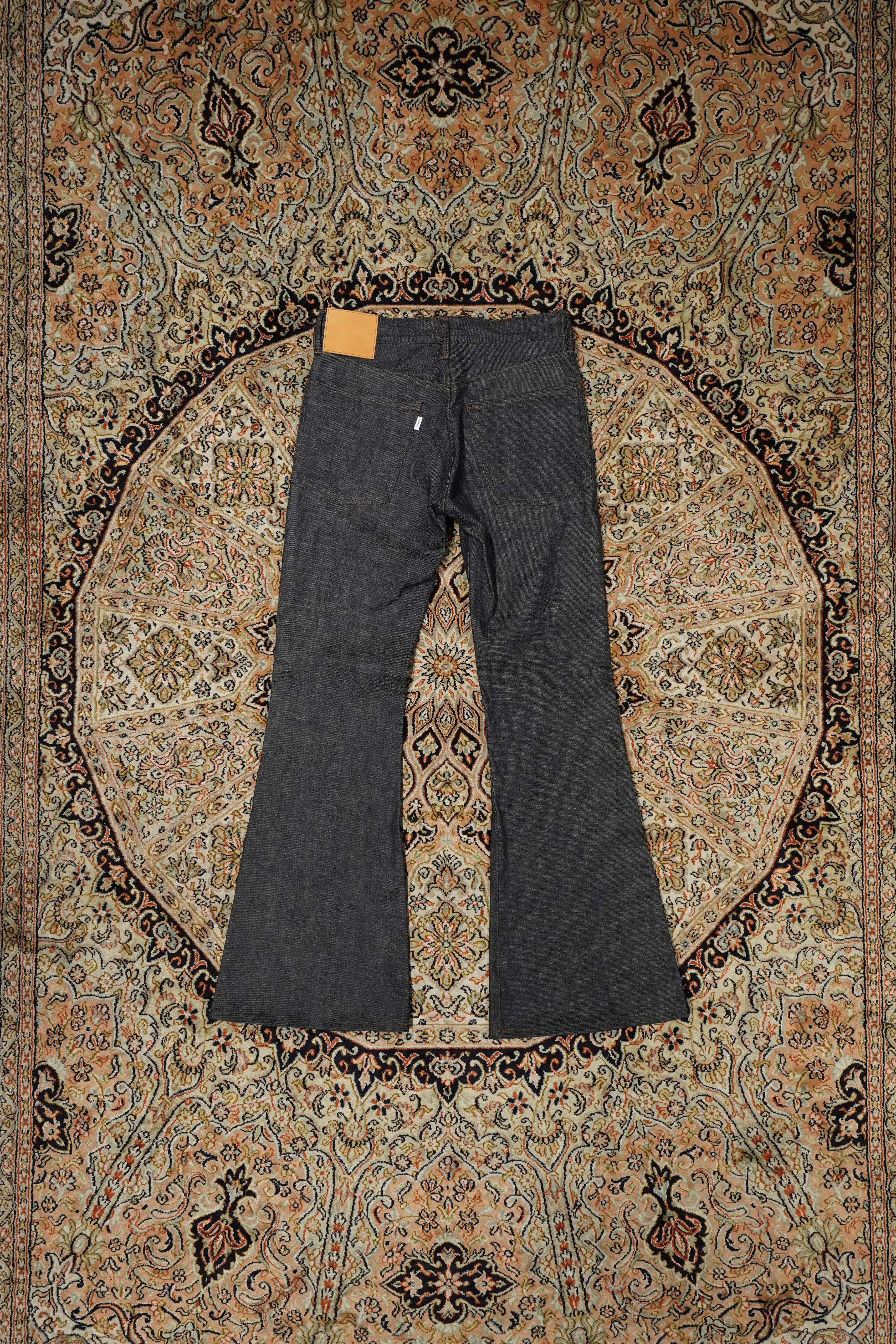 SUGARHILL MODERN WESTERN DENIM FLARED TROUSERS
