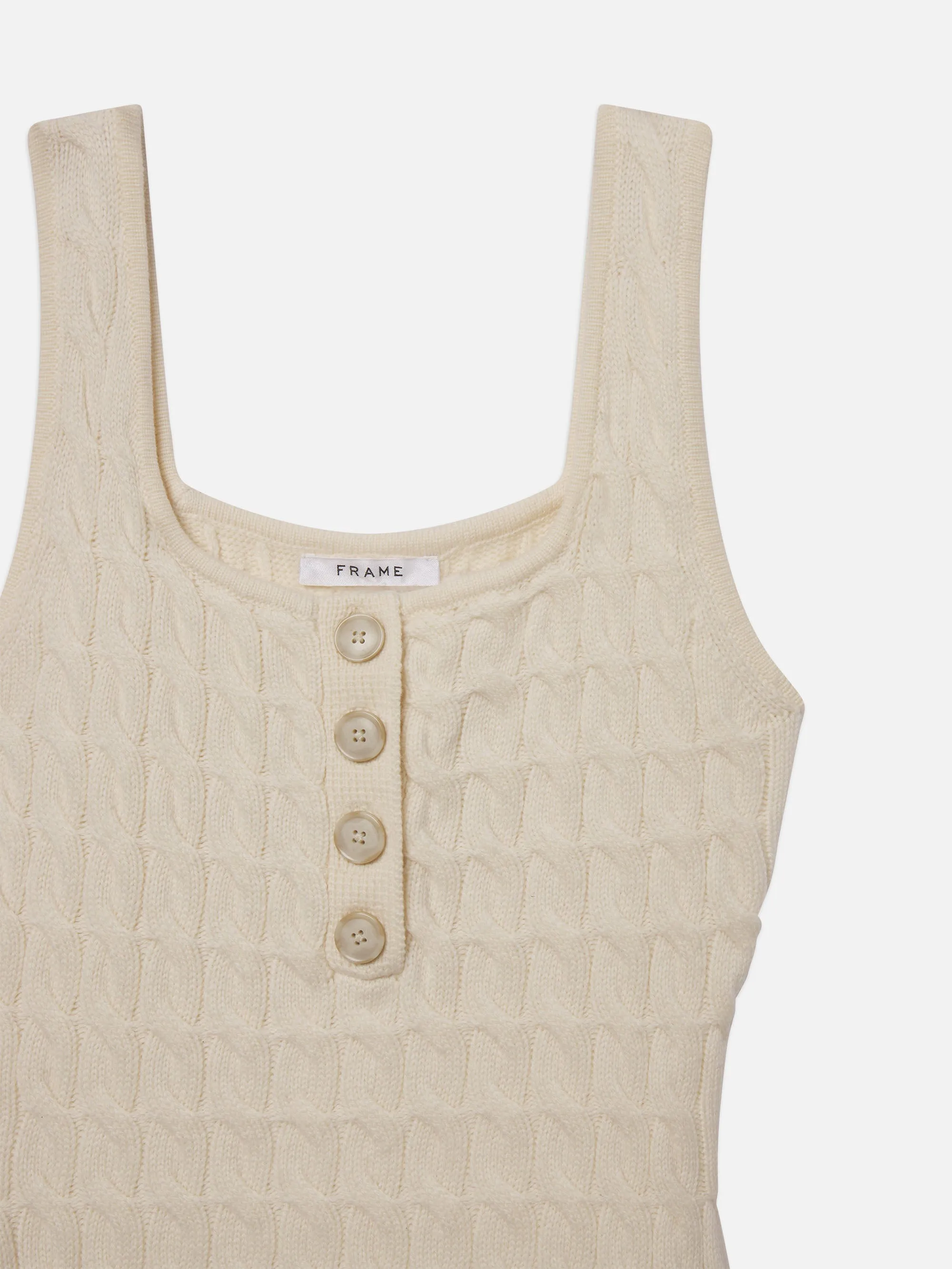 The Cable Knit Playsuit -- Cream