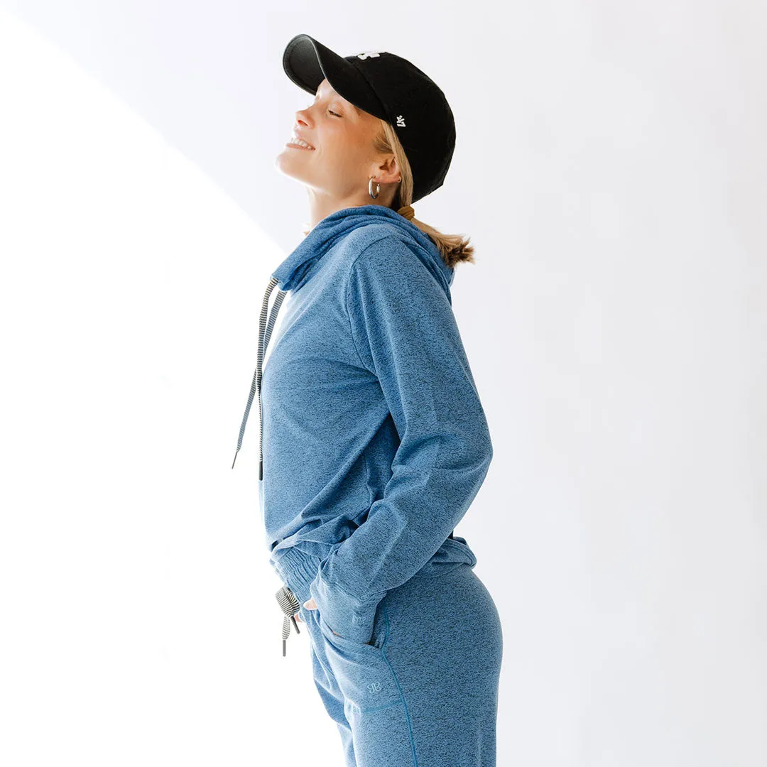 Travel Hoodie, Cobalt