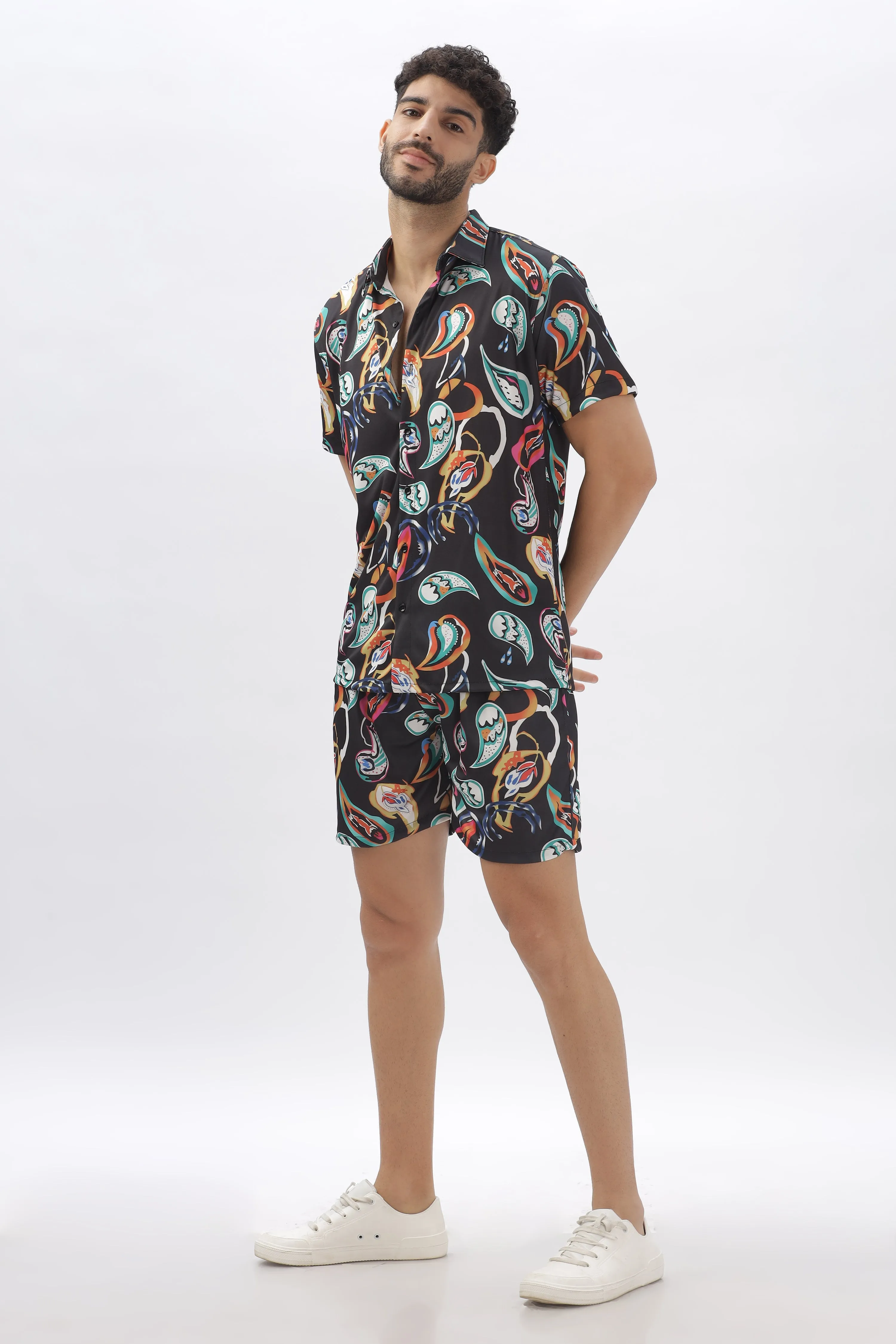 TRENDY PRINTED BLACK CO-ORDS