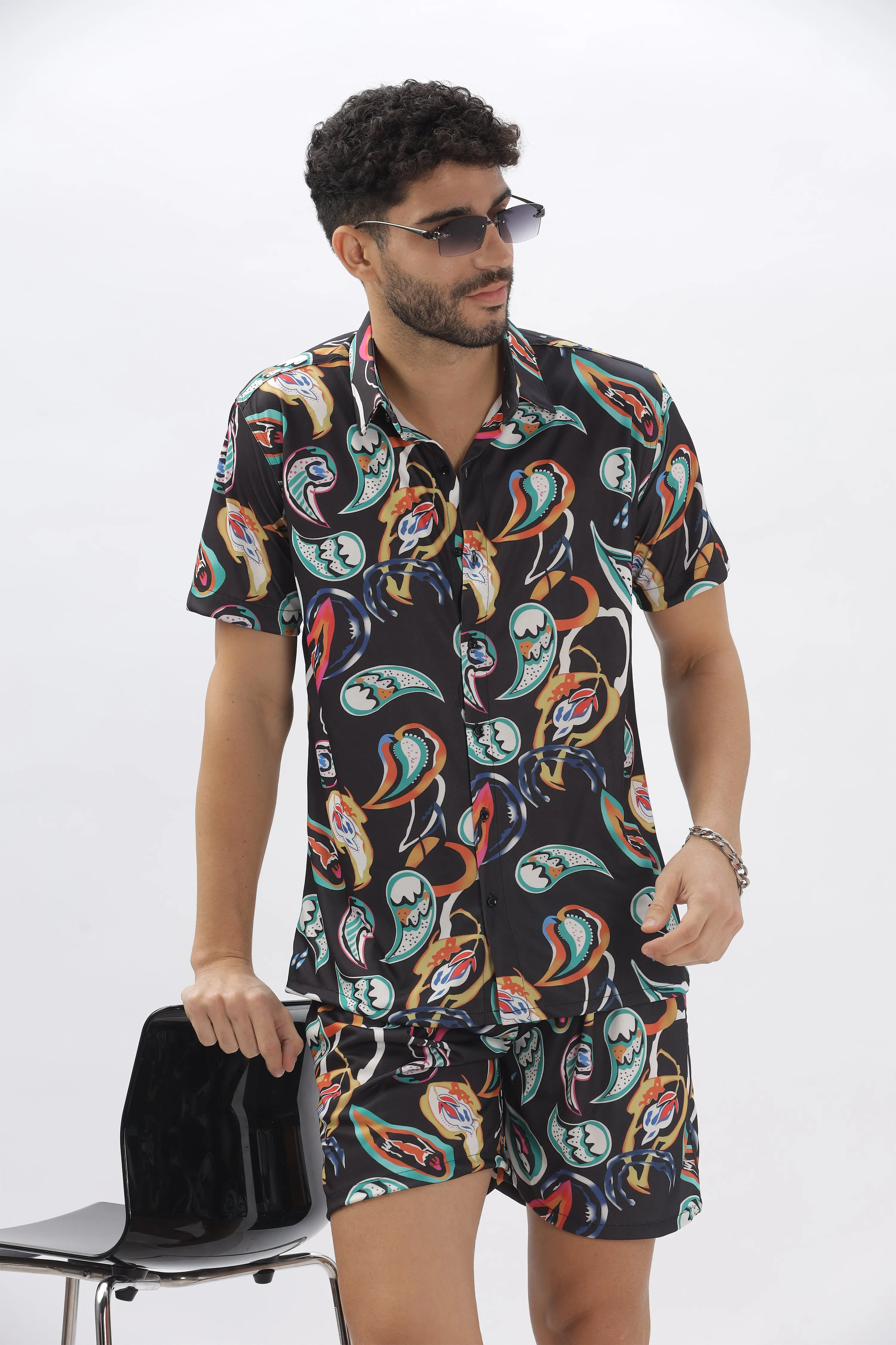 TRENDY PRINTED BLACK CO-ORDS