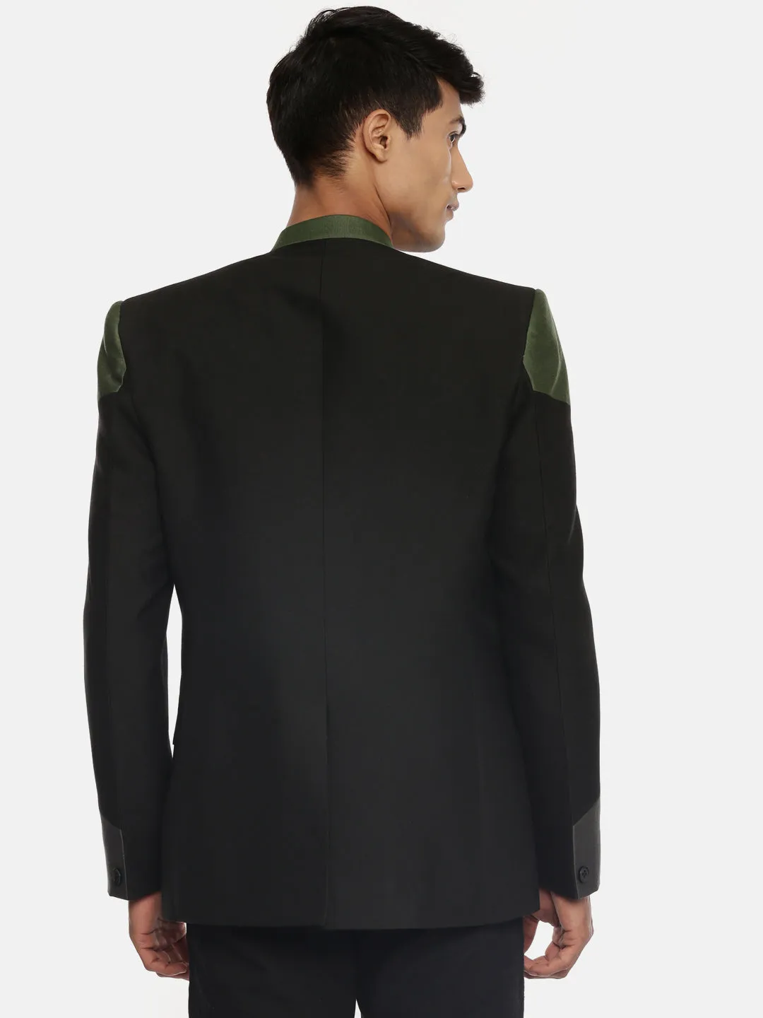 Tri Color Silk Bandhgala - MMJ088