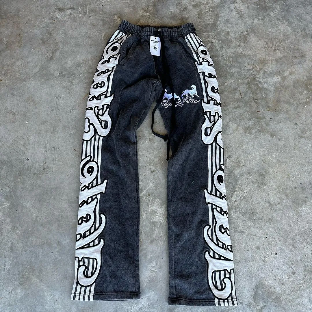 Unisex Vale Graphic Flared Sweats Trousers