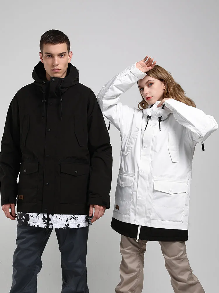 Women's Winter New Ladies Black Ski Suit Single And Double Board Waterproof Wear-Resistant Warm Ski Suit