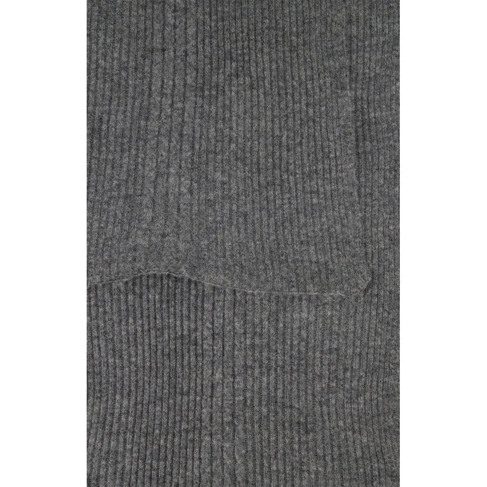 Yaya - Sjaal Cable Knit Medium Grey